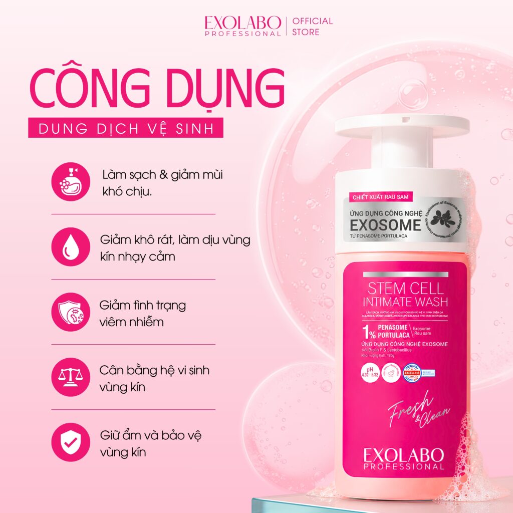 Hình 2: Công Dụng Dung Dịch Vệ Sinh 